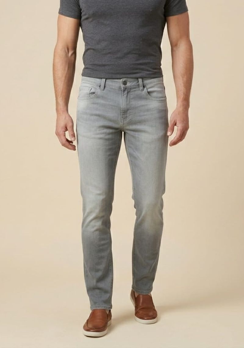 Mens Denim Pant (Slim) - Light Gray (ED)