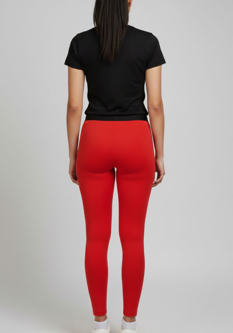 WOMENS LEGGINGS [MD] - BRIGHT RED