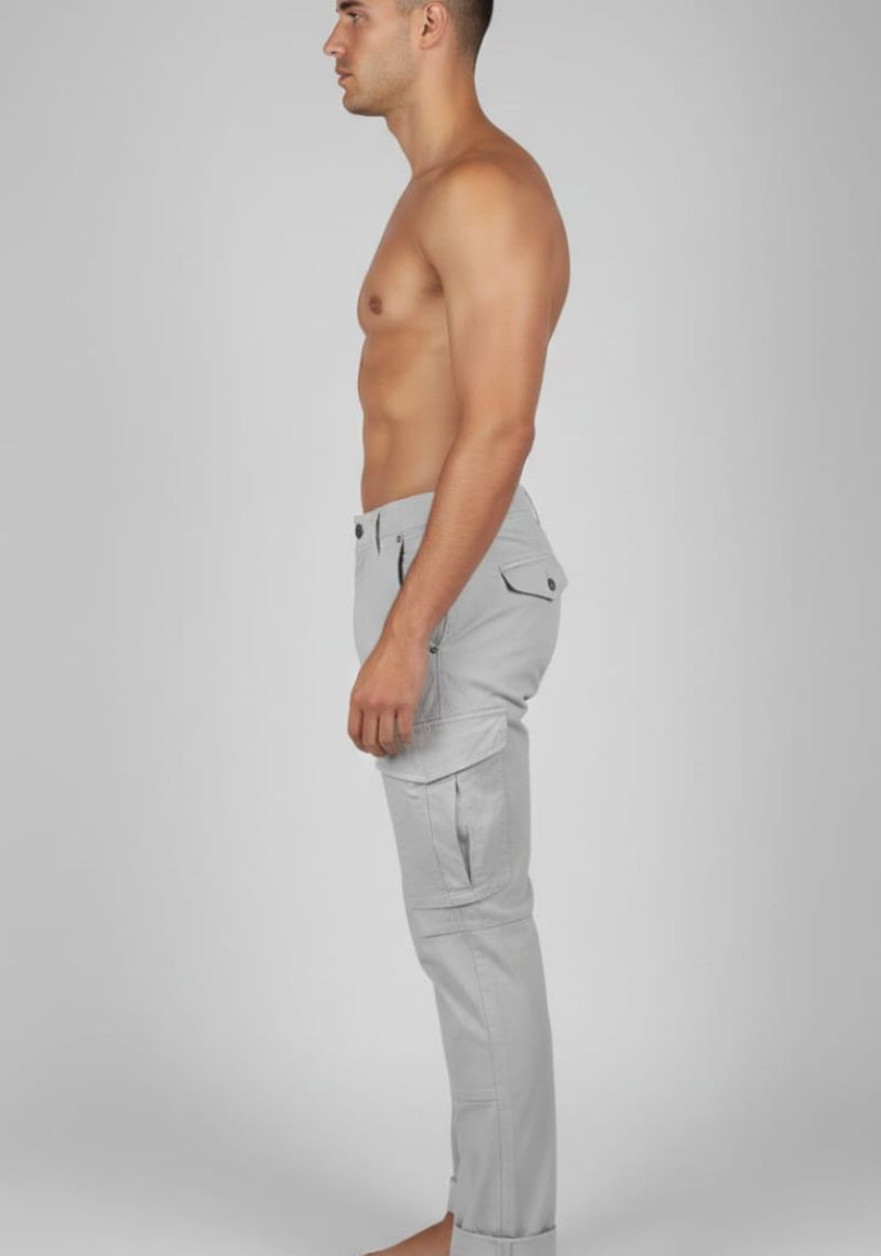 MENS CARGOS PANT LIGHT GRAY-(SL)