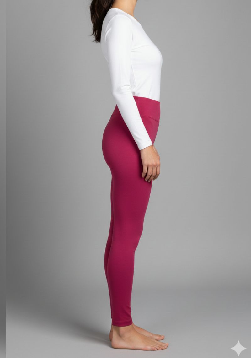 WOMENS LEGGINGS [MD] - MAGENTA [ DARK PINK ]