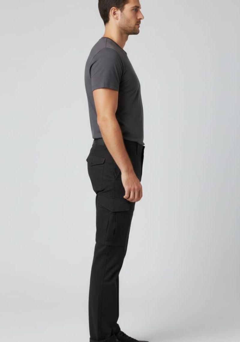 MENS CARGOS PANT- BLACK(ED)