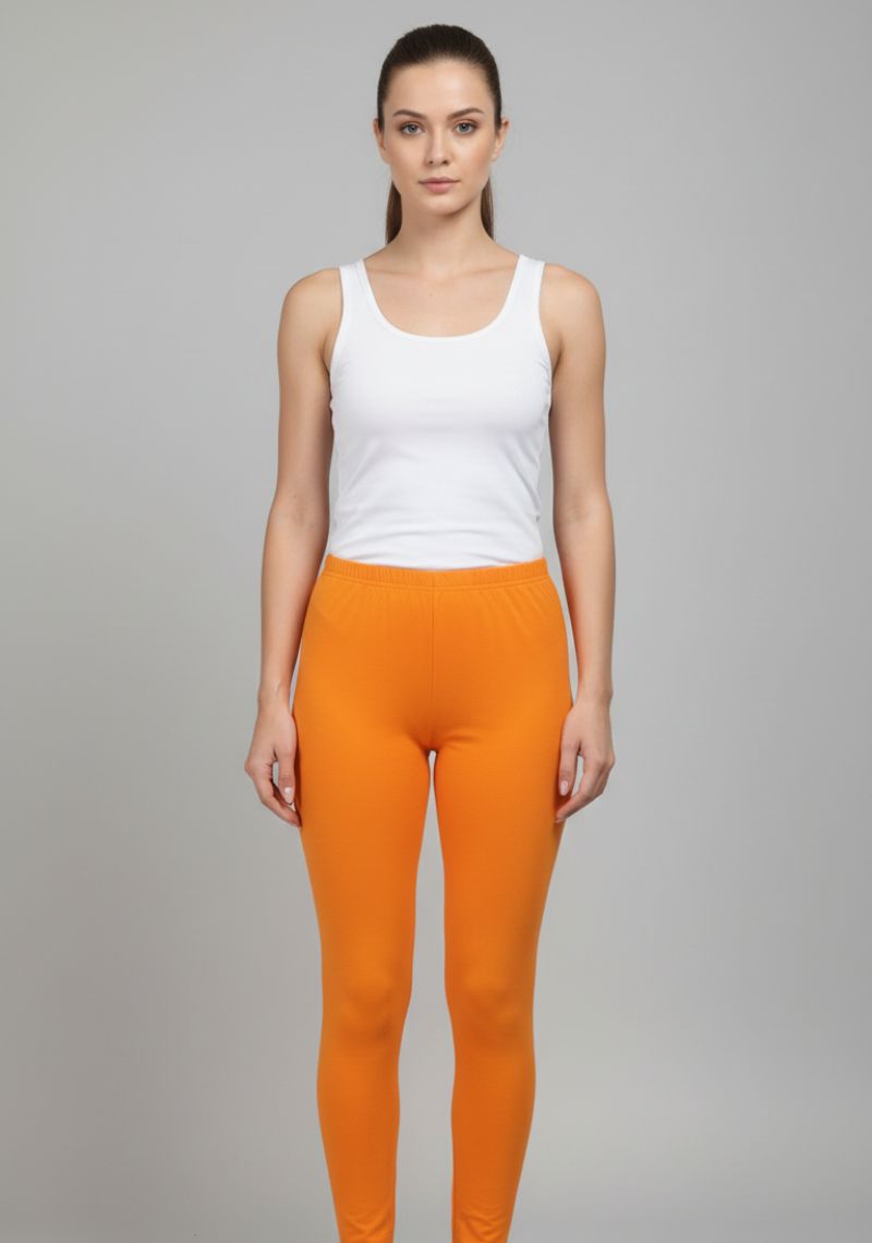 WOMENS LEGGINGS [MD] - PUMPKIN ORANGE