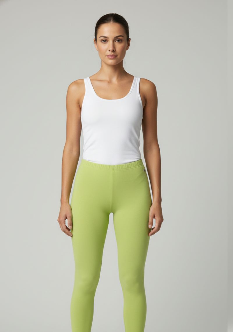 WOMENS LEGGINGS [MD] - LEAF GREEN