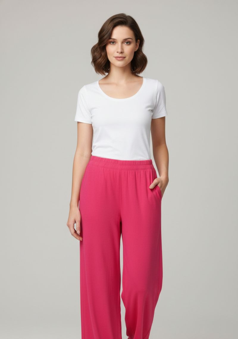 WOMENS PALAZZO - MAGENTA [ PINK ]