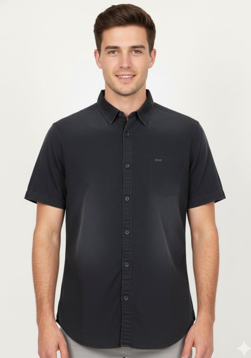SHIRT - PLAIN DARK BLACK