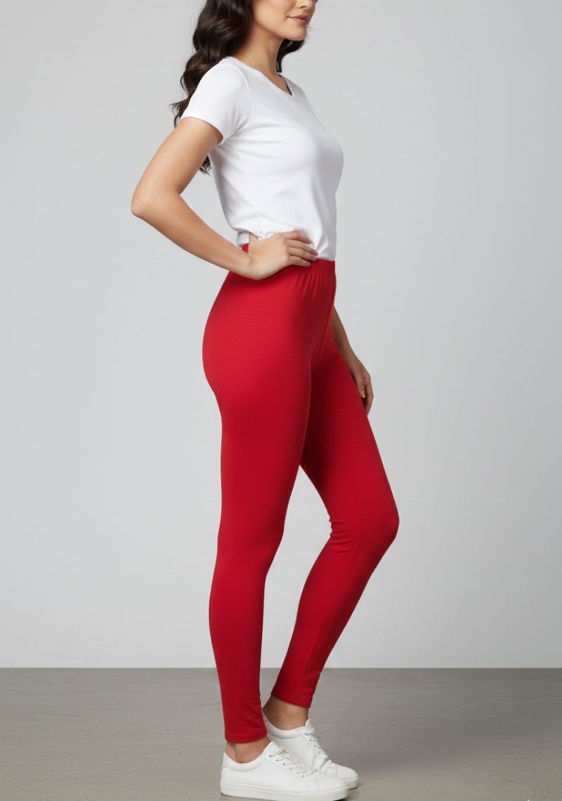 WOMENS LEGGINGS [MD] - BRIGHT MAROON