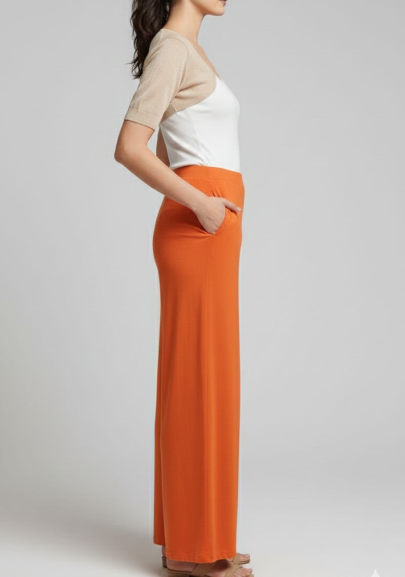 WOMENS PALAZZO - BRIGHT ORANGE 2