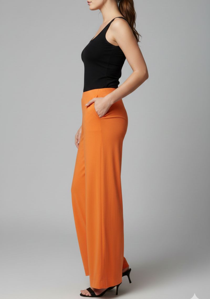 WOMENS PALAZZO - LIGHT ORANGE 2