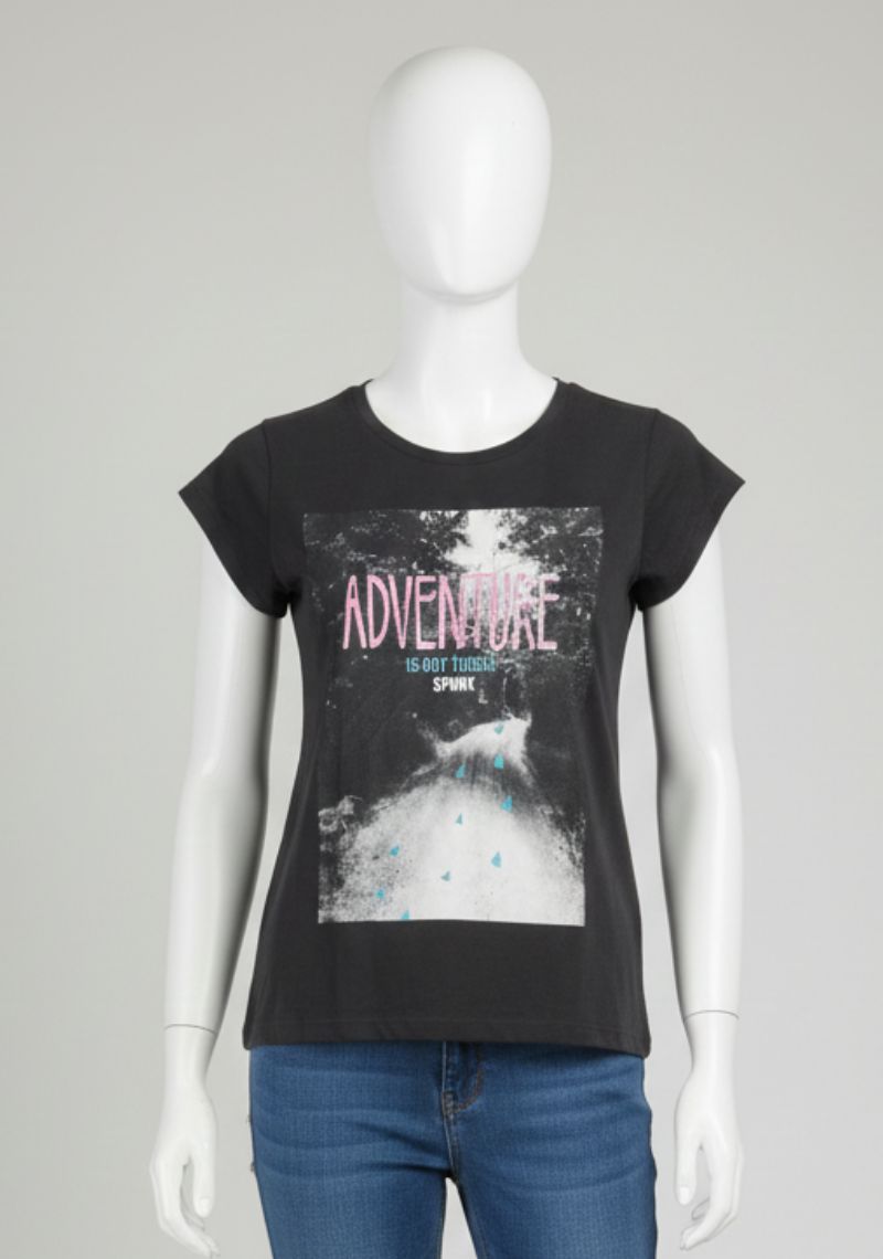 WOMENS T-SHIRT - BLACK