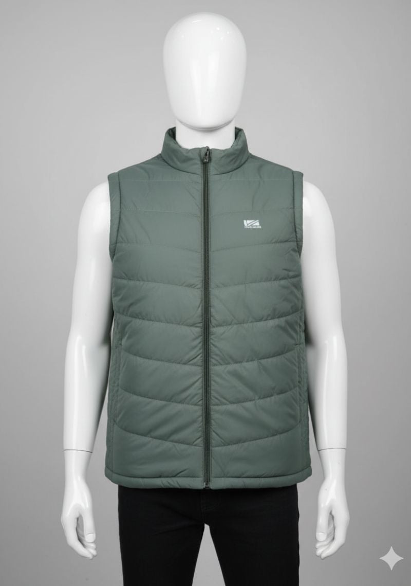 SLEEVELESS JACKET - SAGE