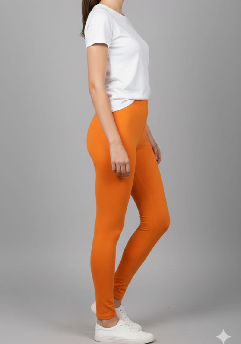 WOMENS LEGGINGS [MD] - CORAL [ORANGE]