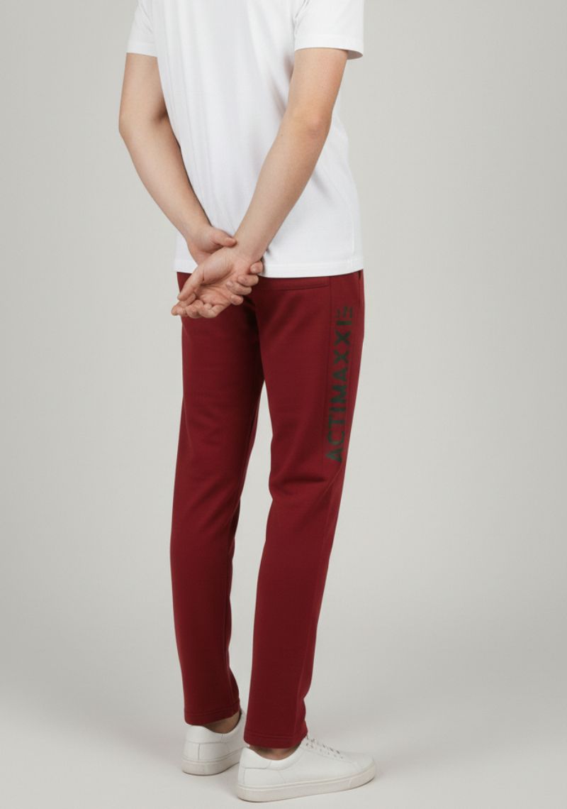 ACTIMAXX TRACK PANT [SL] - PRINTED MAROON