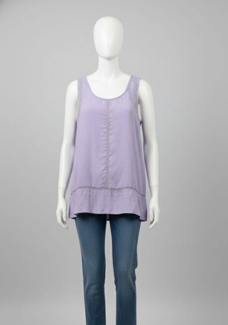 WOMEN WESTERN TOP - LIGHT PURPLE