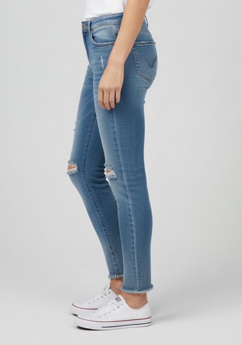 WOMEN JEAN (SL)-BLUE TONED