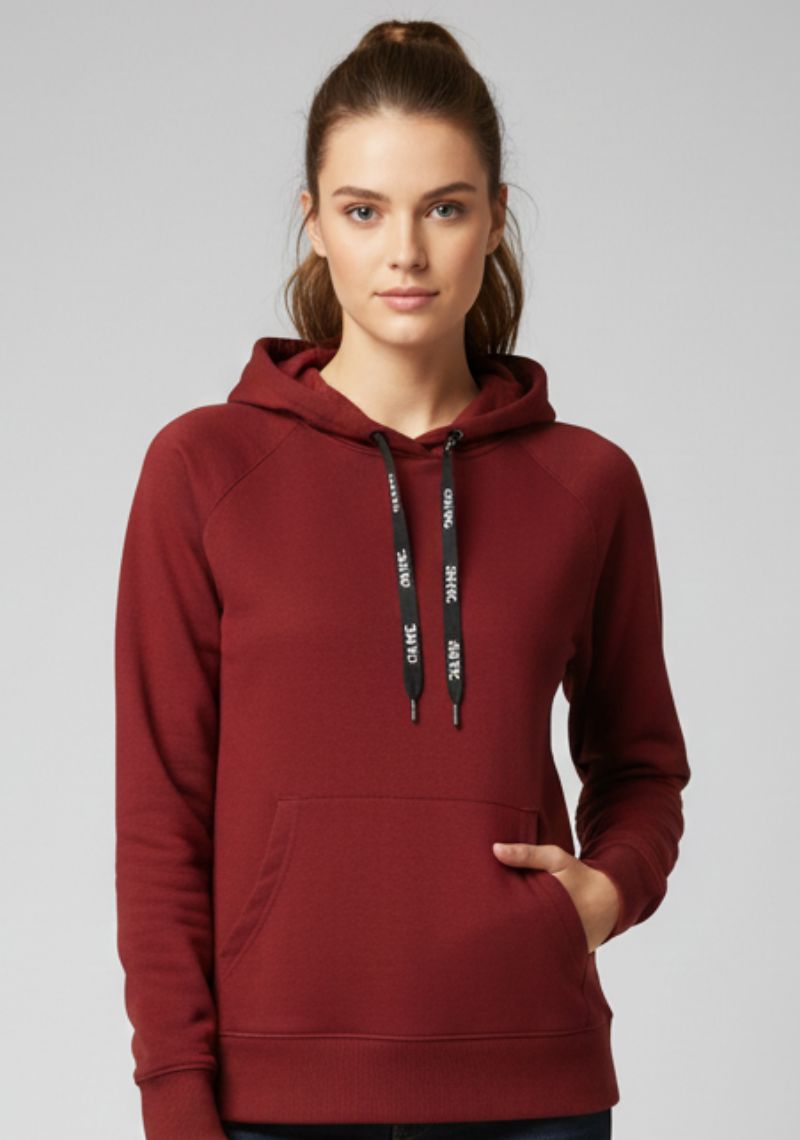WOMEN SWEATSHIRT - PLAIN MAROON