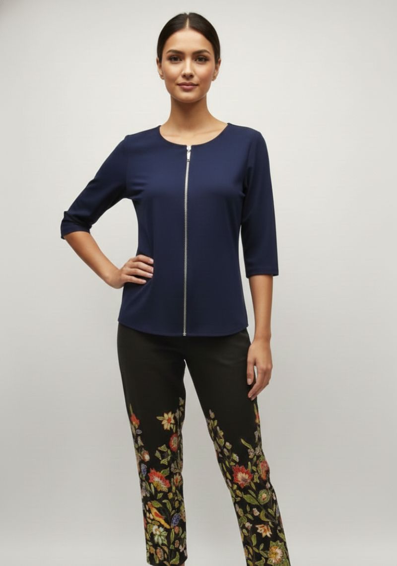 WOMENS PALAZZZO [SL] - BLACK [PRINT]