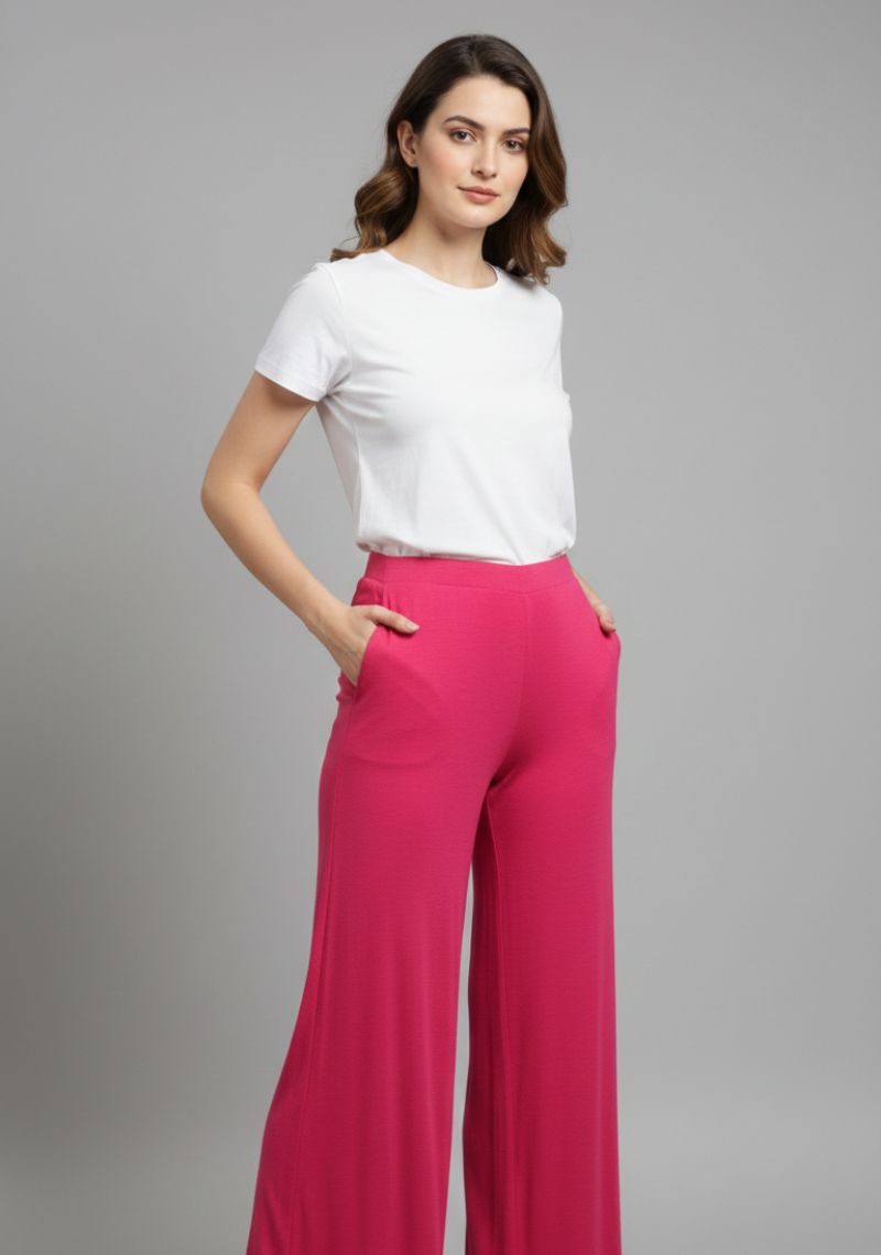 WOMENS PALAZZO - BARBIE PINK