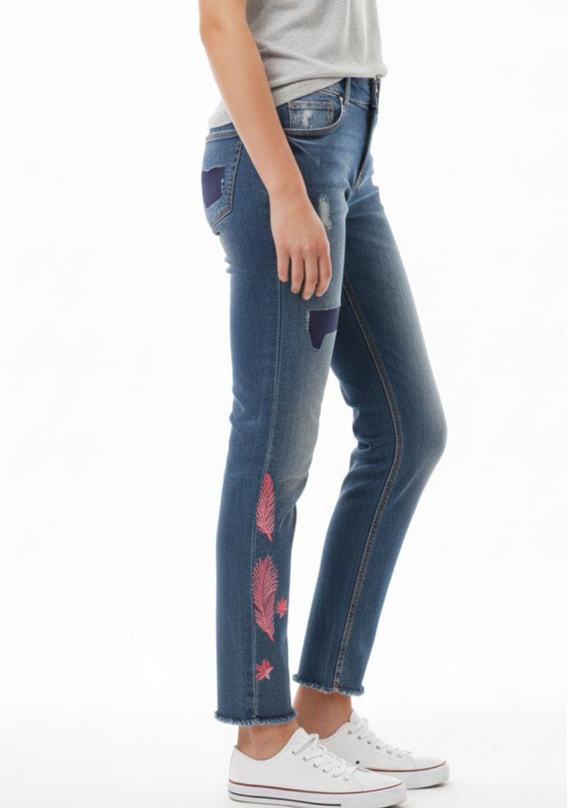 WOMEN JEAN (SL)-COBALT BLUE