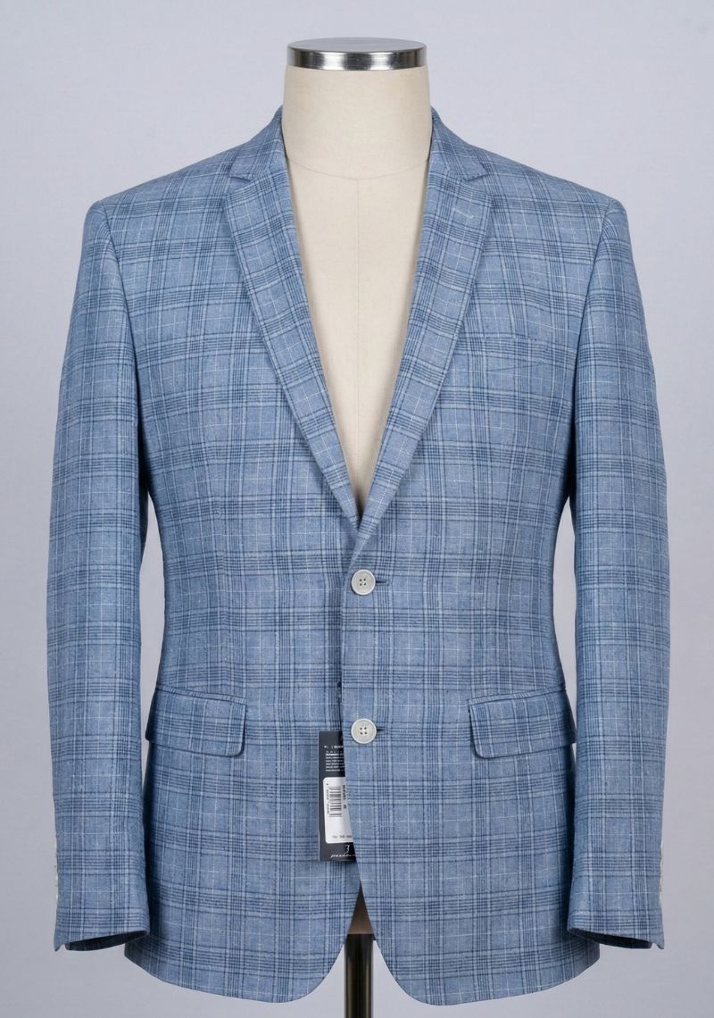MENS BLAZER - BLUE [DENIM] CHECKED