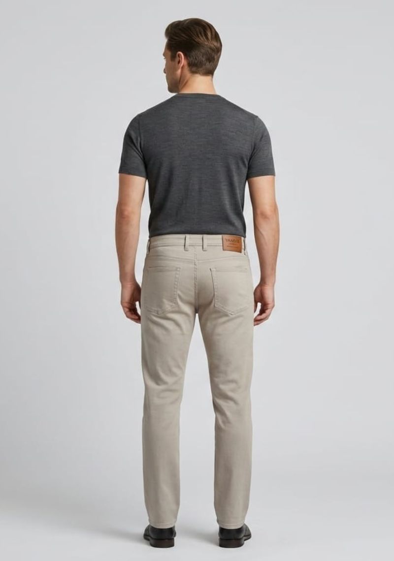 Mens Denim Pant(Regular Fit)- Beige(ED)
