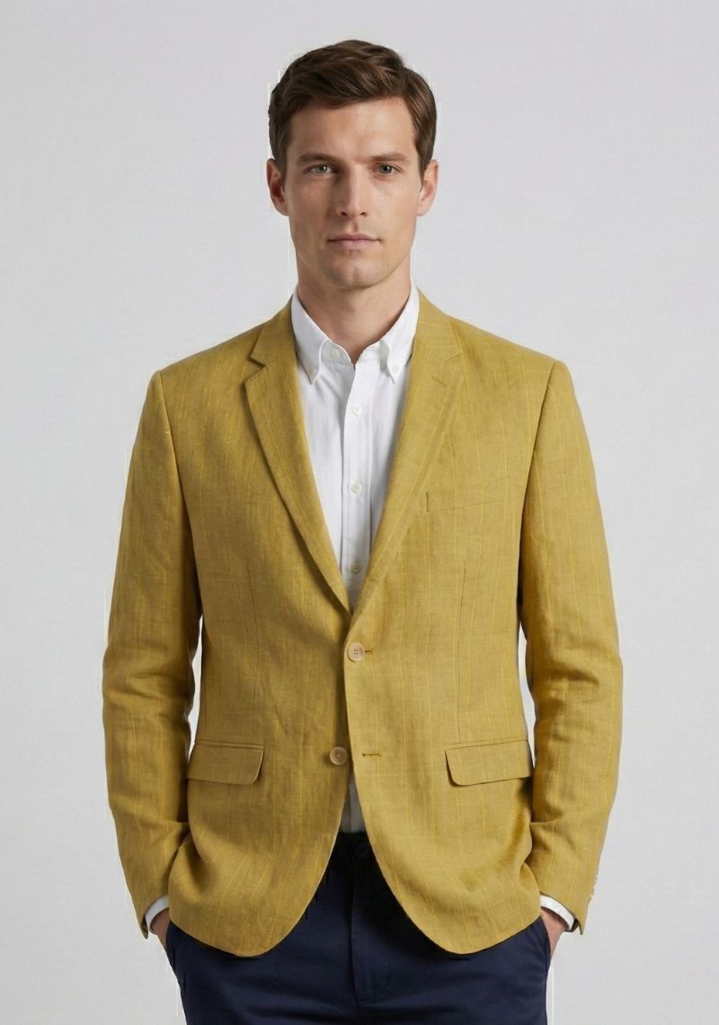 MENS BLAZER - YELLOW