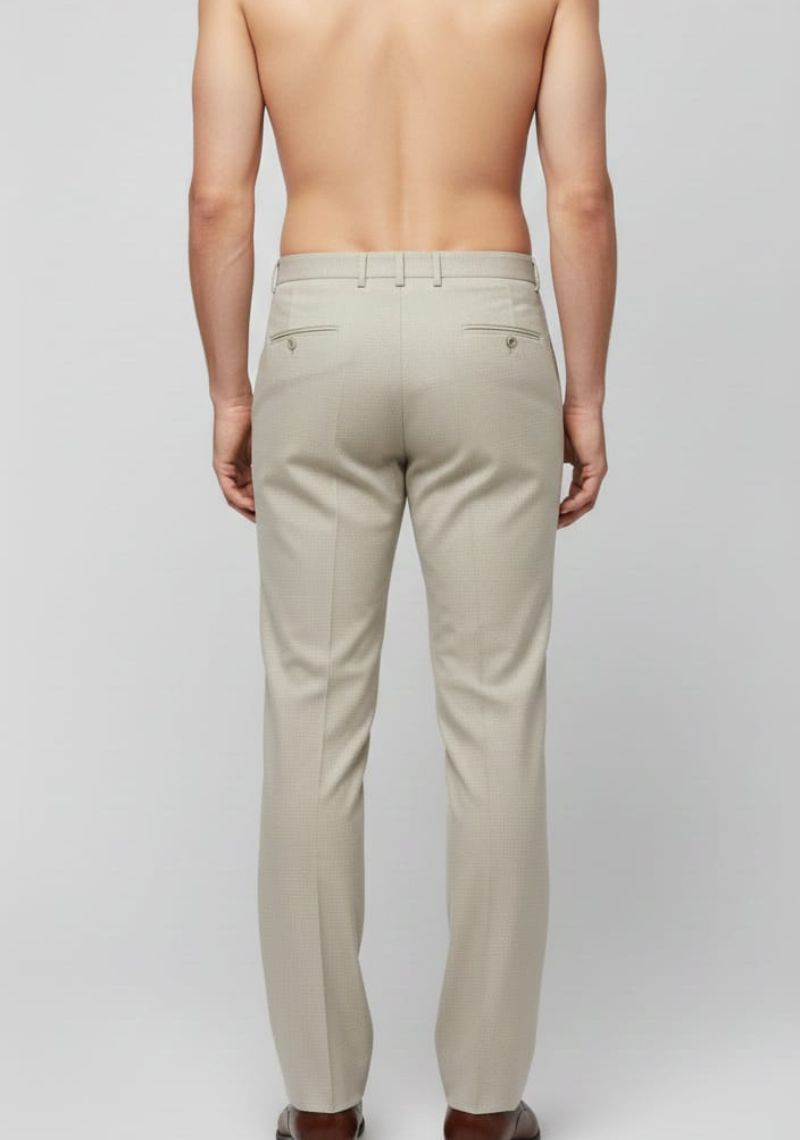 Men Formal Trouser -Light SandED)