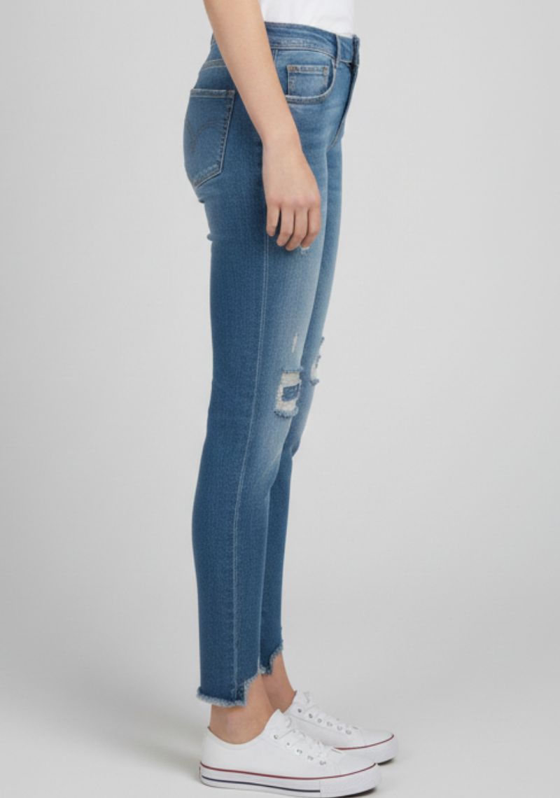 WOMEN JEAN (SL)-LIGHT BLUE TONED