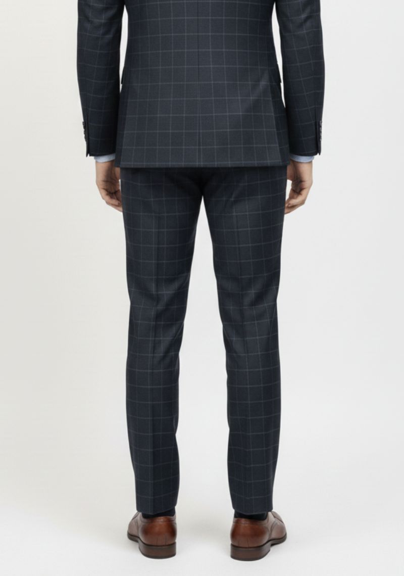 FORMAL PANT (SL)-BLUE CHECKED