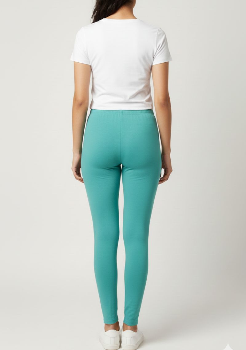 WOMENS LEGGINGS [MD] - PETROL GREEN