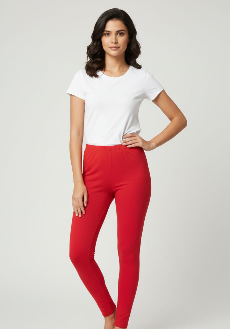 WOMENS LEGGINGS [MD] - DARK RED
