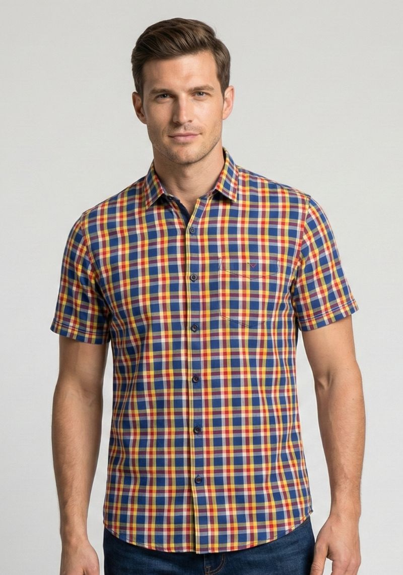 SHIRT - YELLOW CHECKED