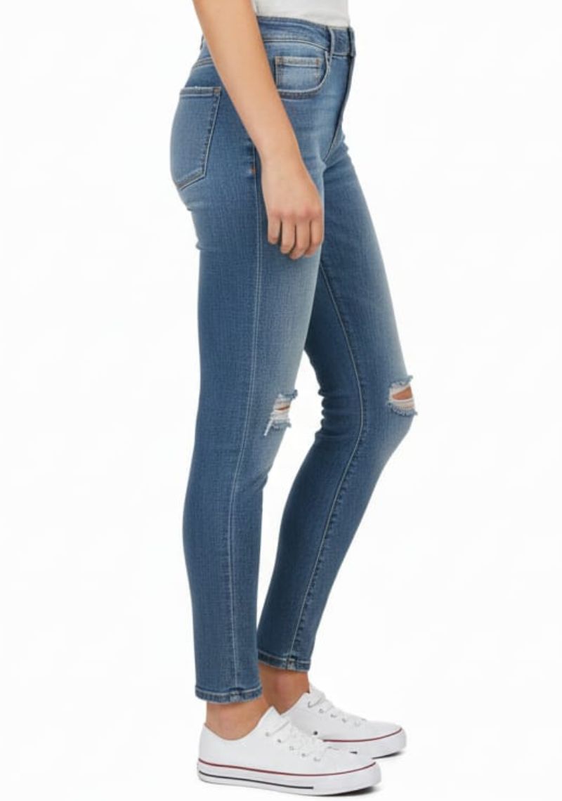WOMEN JEAN (SL)-BLUE TONED