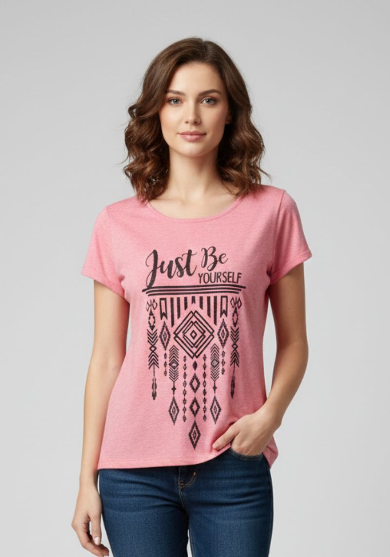 WOMENS T-SHIRT - PINK