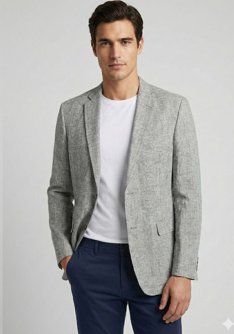 MENS BLAZER - PLAIN GREY