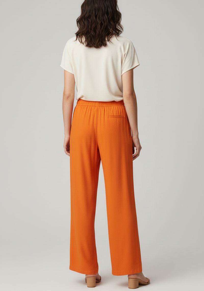 WOMENS PALAZZO - BRIGHT ORANGE