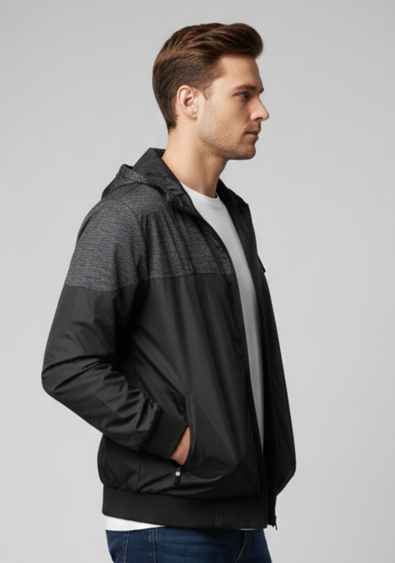 WINTER JACKET [MD] - BLACK AND LIGHT GREY