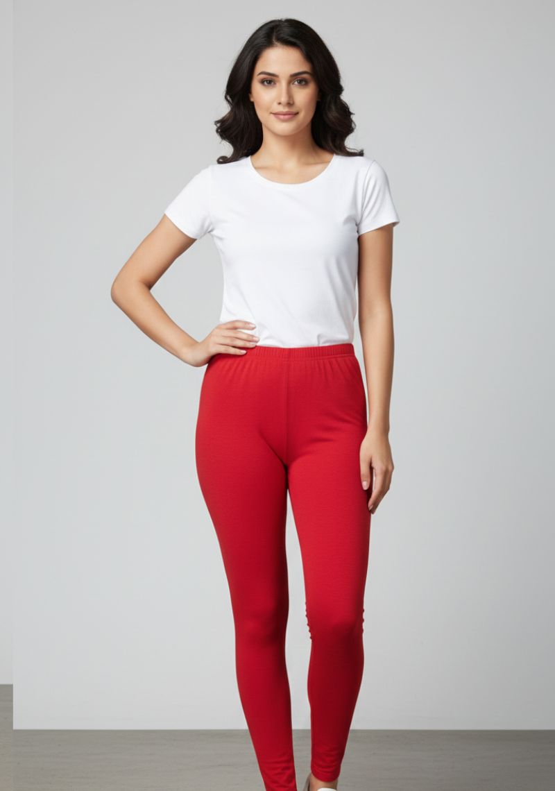 WOMENS LEGGINGS [MD] - BRIGHT MAROON