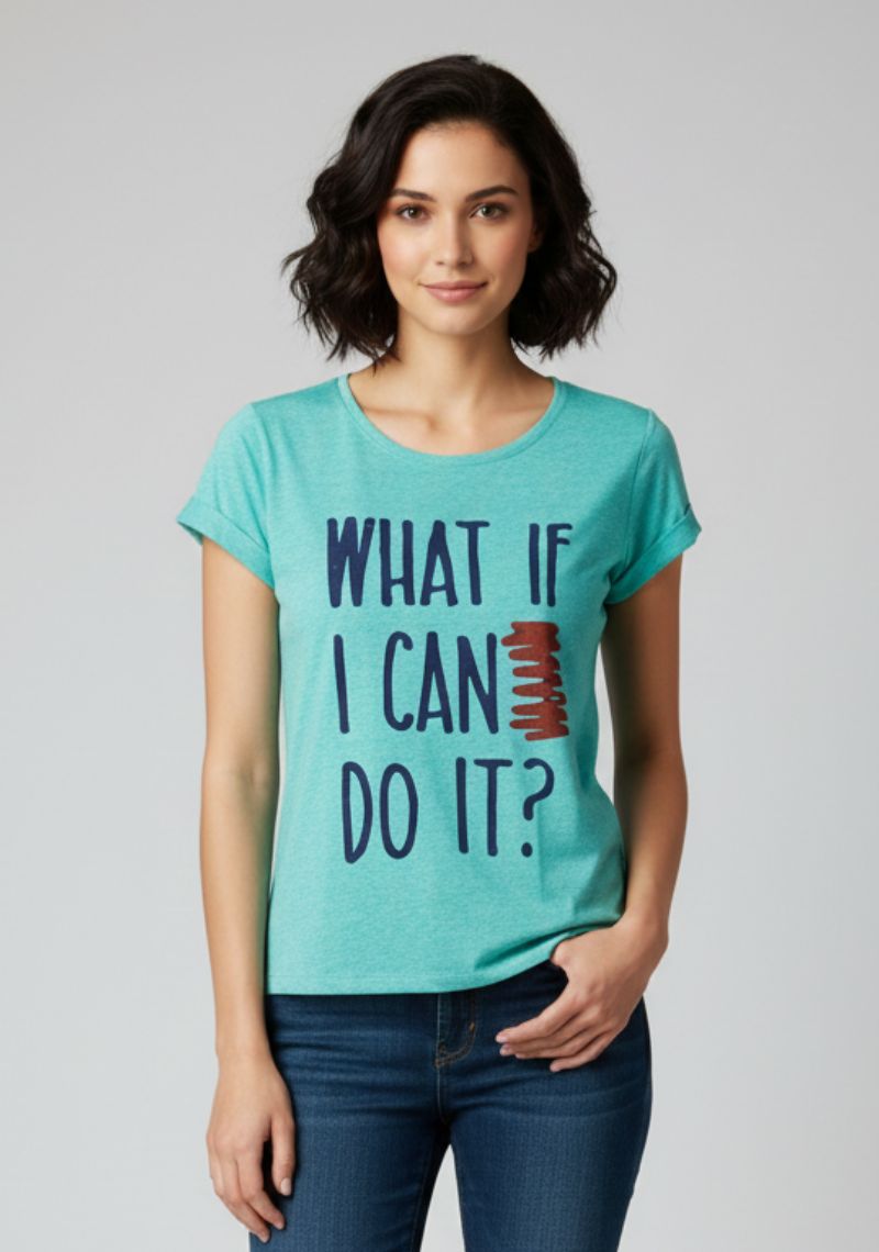 WOMENS T-SHIRT - DARK SKYBLUE