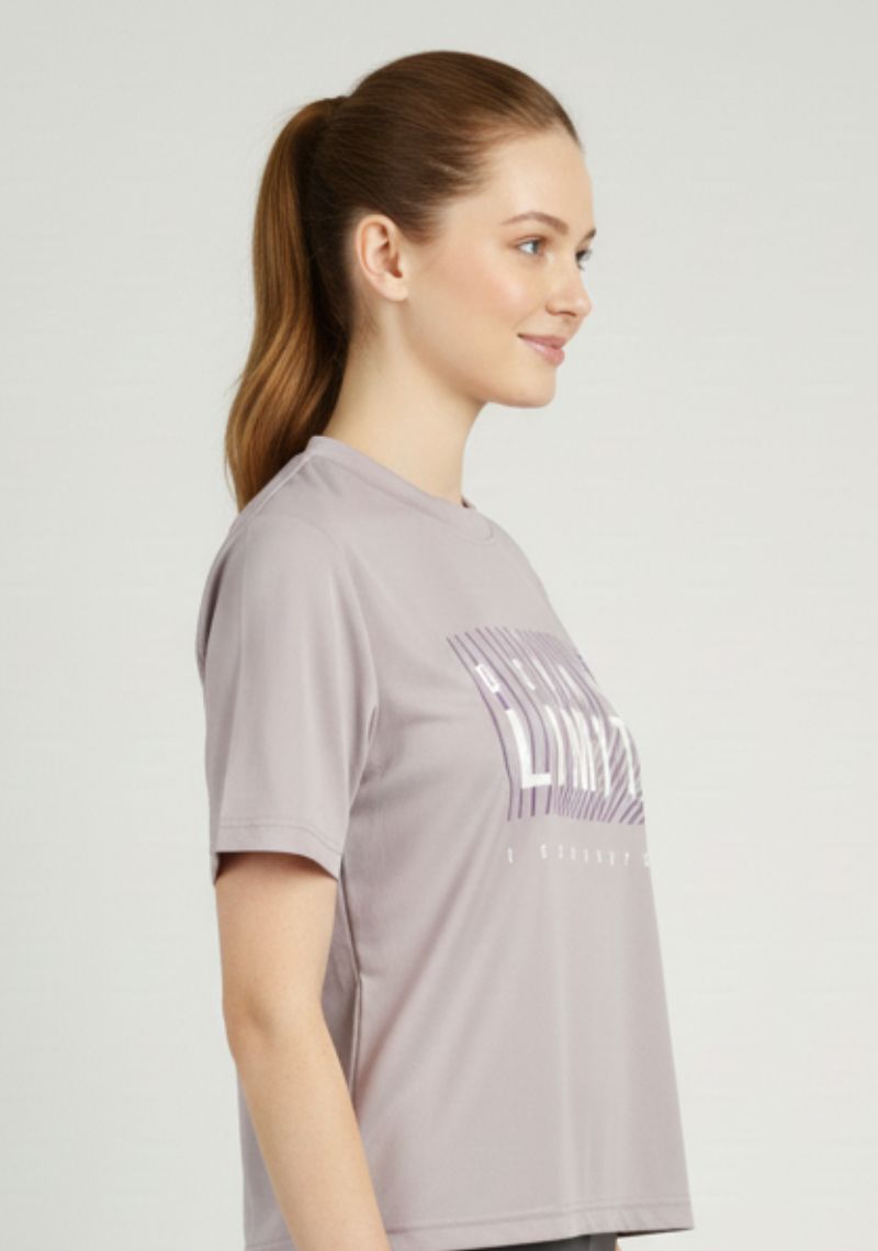 WOMEN T-SHIRT (SL)- PURPLE