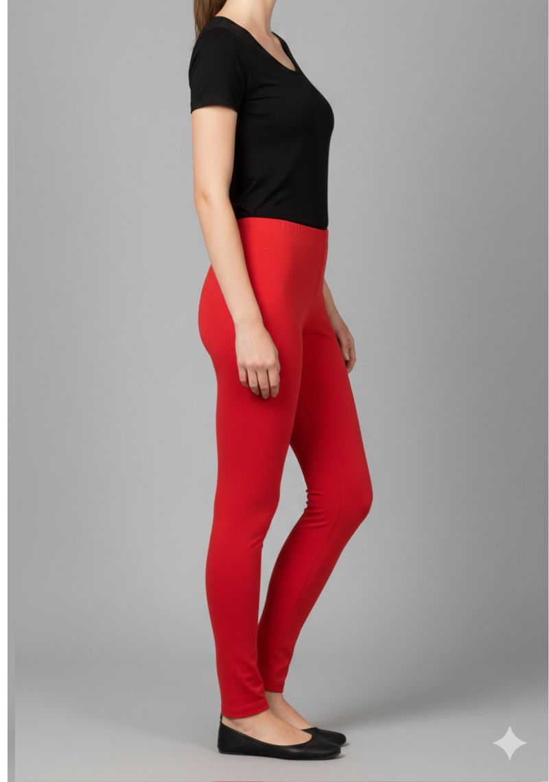 WOMENS LEGGINGS [MD] - PURE RED