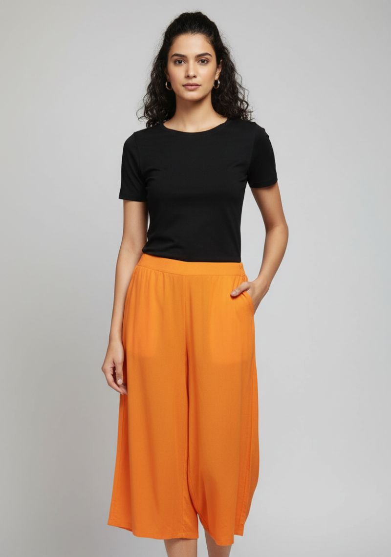 WOMENS PALAZZO - PUMPKIN [ ORANGE ]