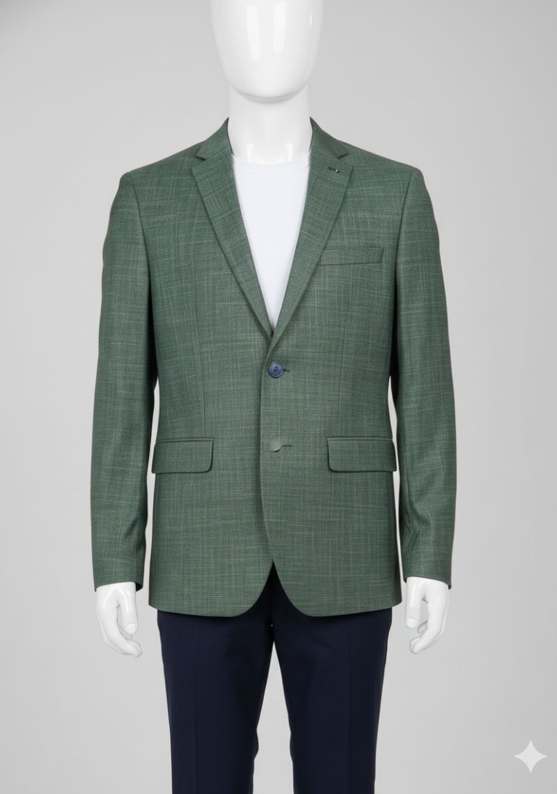 MENS BLAZER - EMERALD GREEN