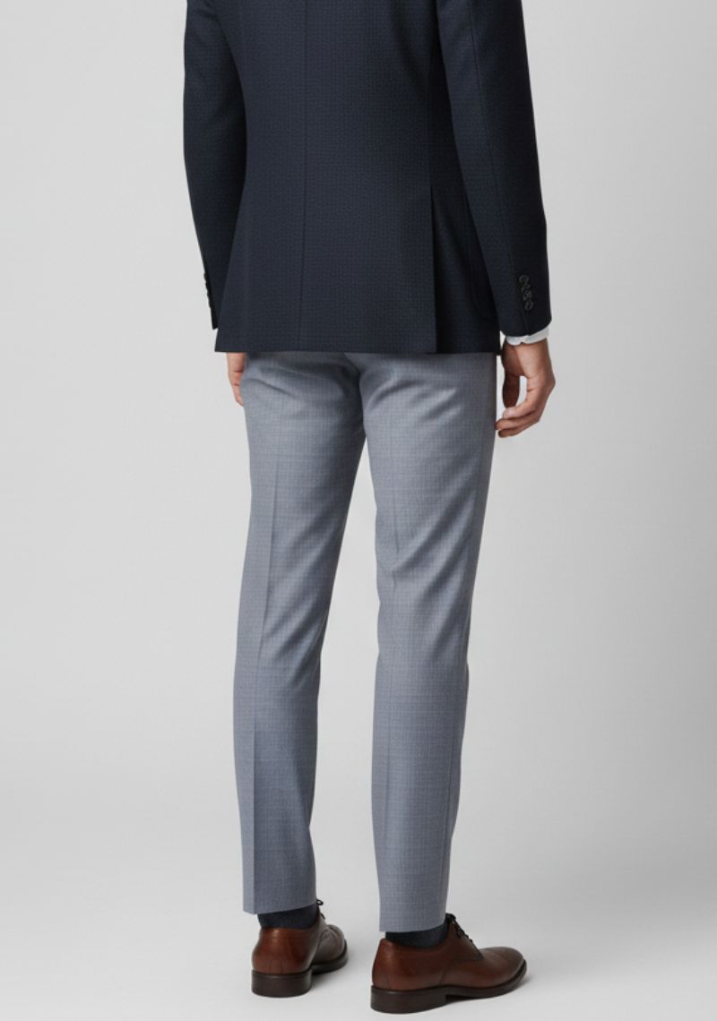 FORMAL PANT (SL)-BLUE CHECKED