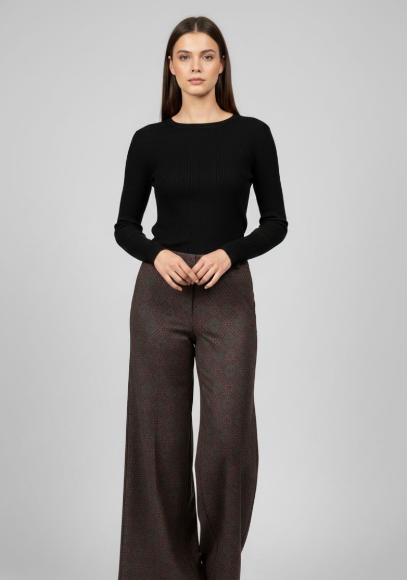 WOMENS PALAZZO - KHAKI