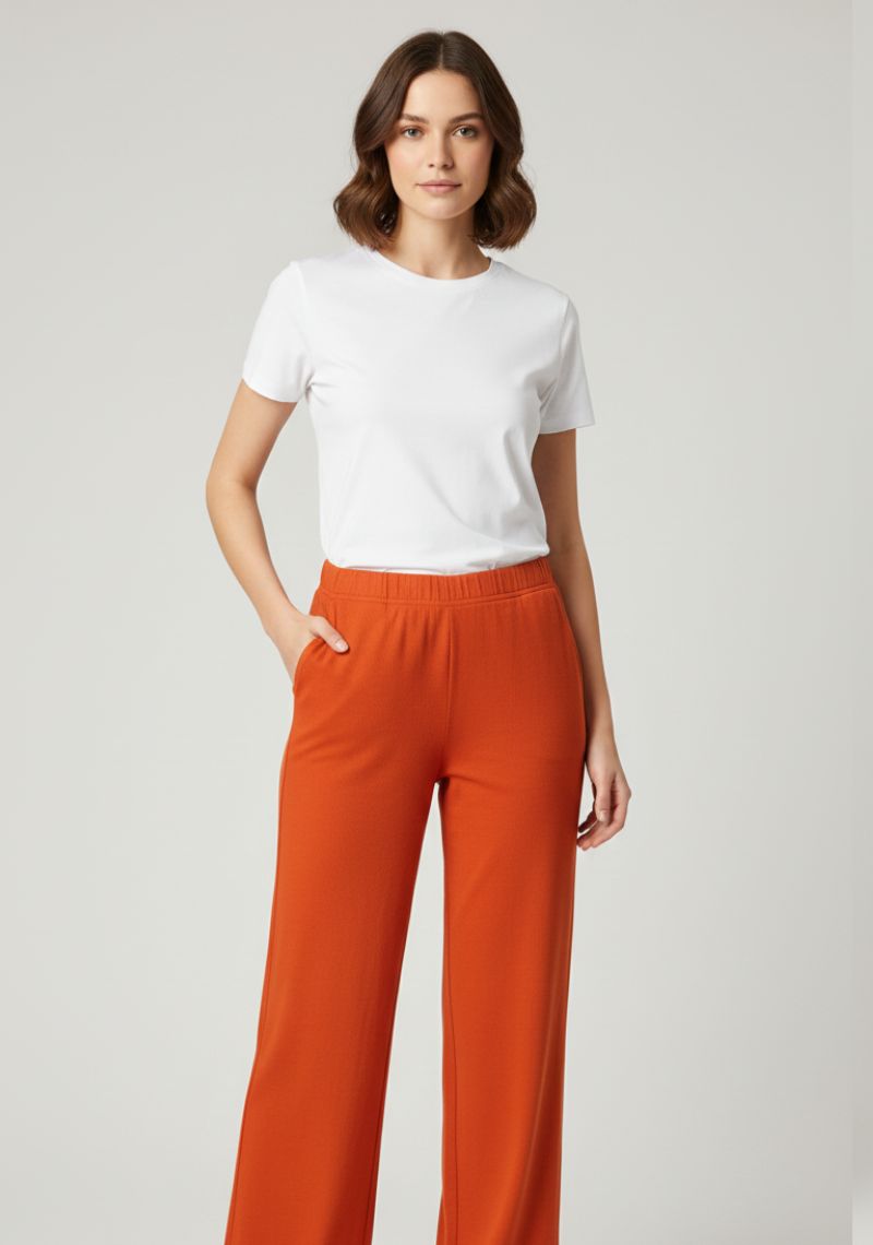 WOMENS PALAZZO - REDDISH ORANGE