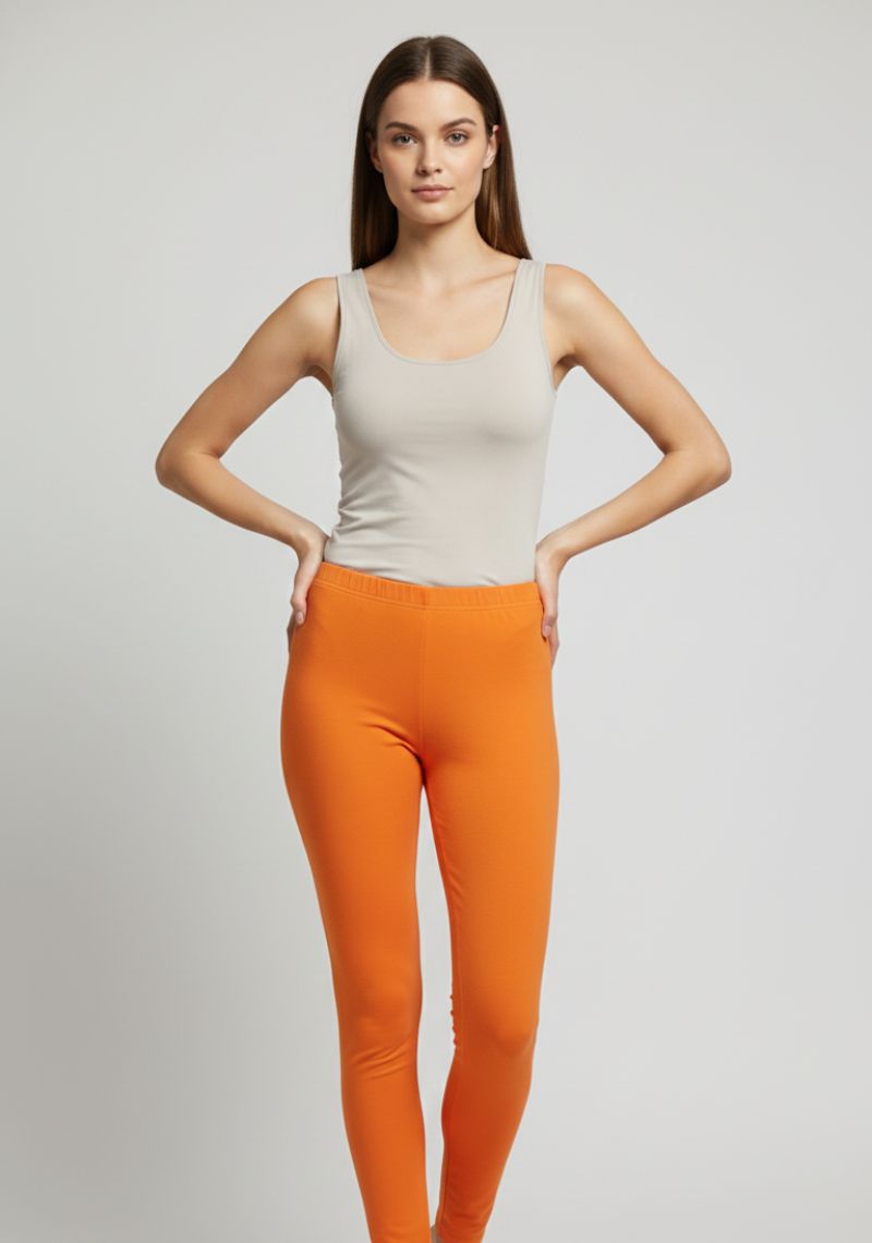 WOMENS LEGGINGS [MD] - LIGHT ORANGE