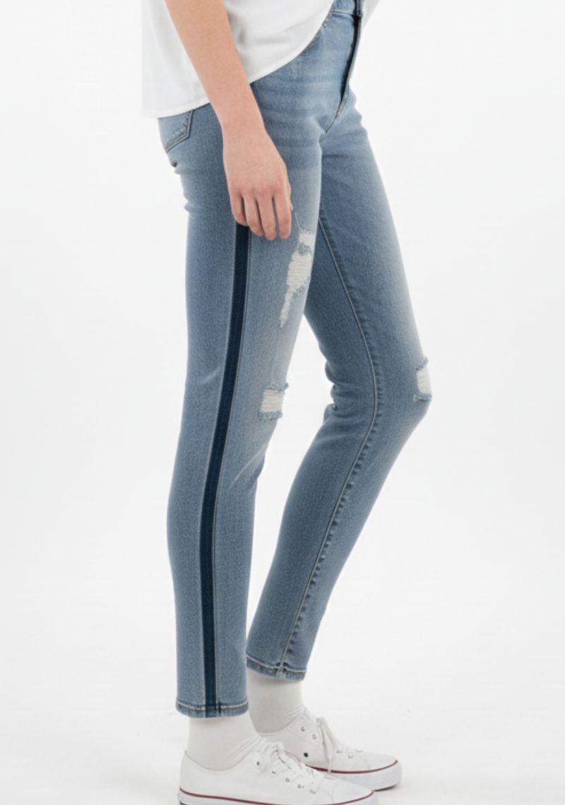 WOMEN JEAN (SL)-BLUE TONED