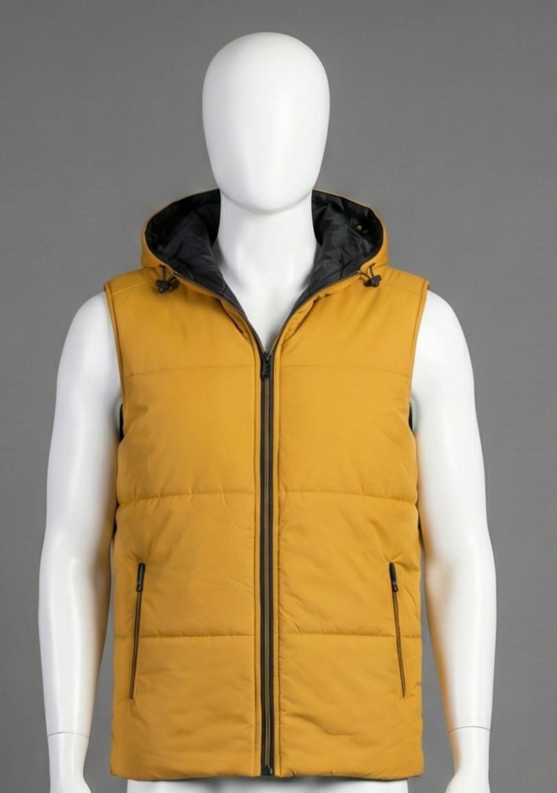 SLEEVELESS JACKET - YELLOW AND BLACK