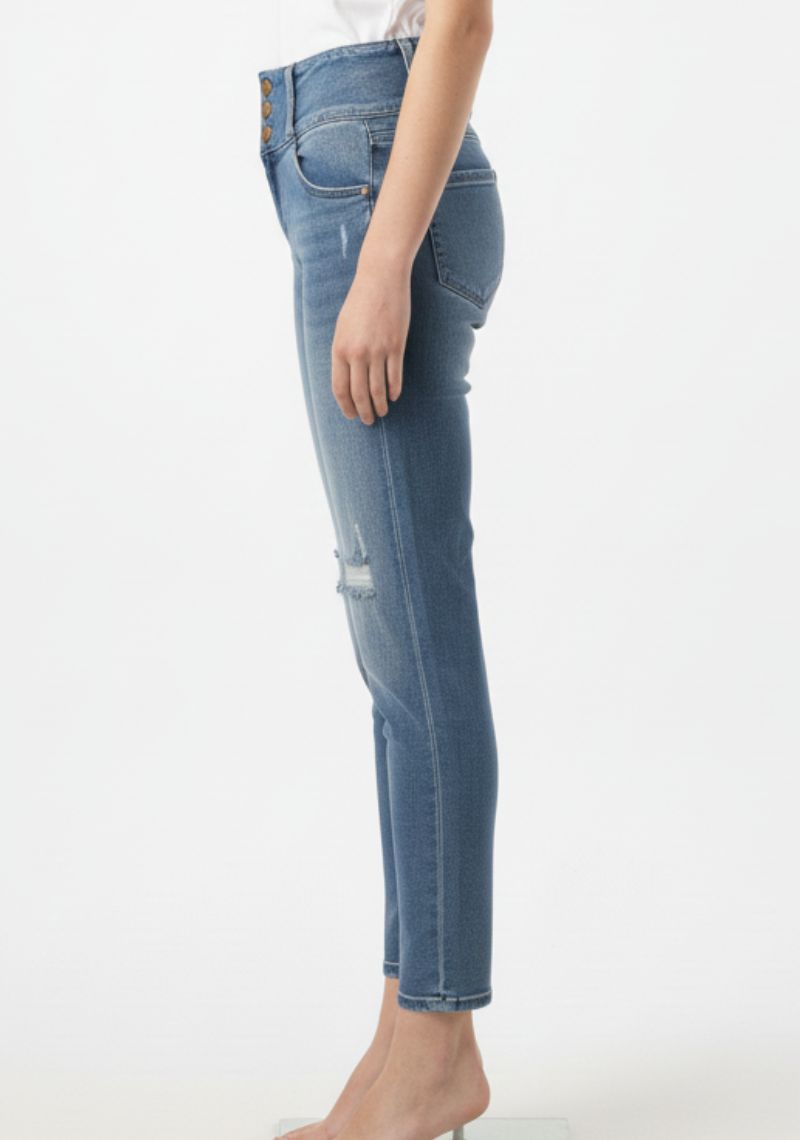 WOMEN JEAN (SL)-BLUE TONED