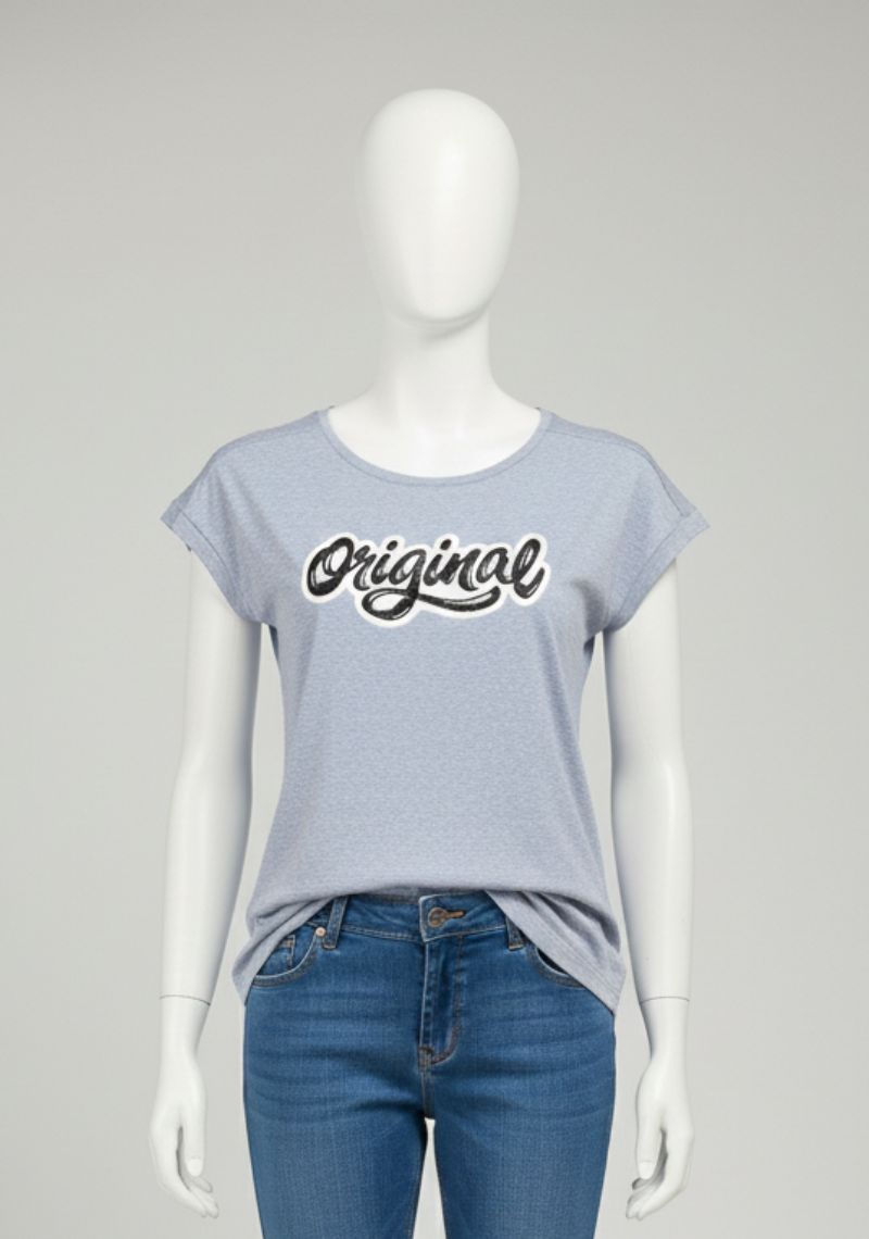 WOMENS T-SHIRT - LIGHT BLUE